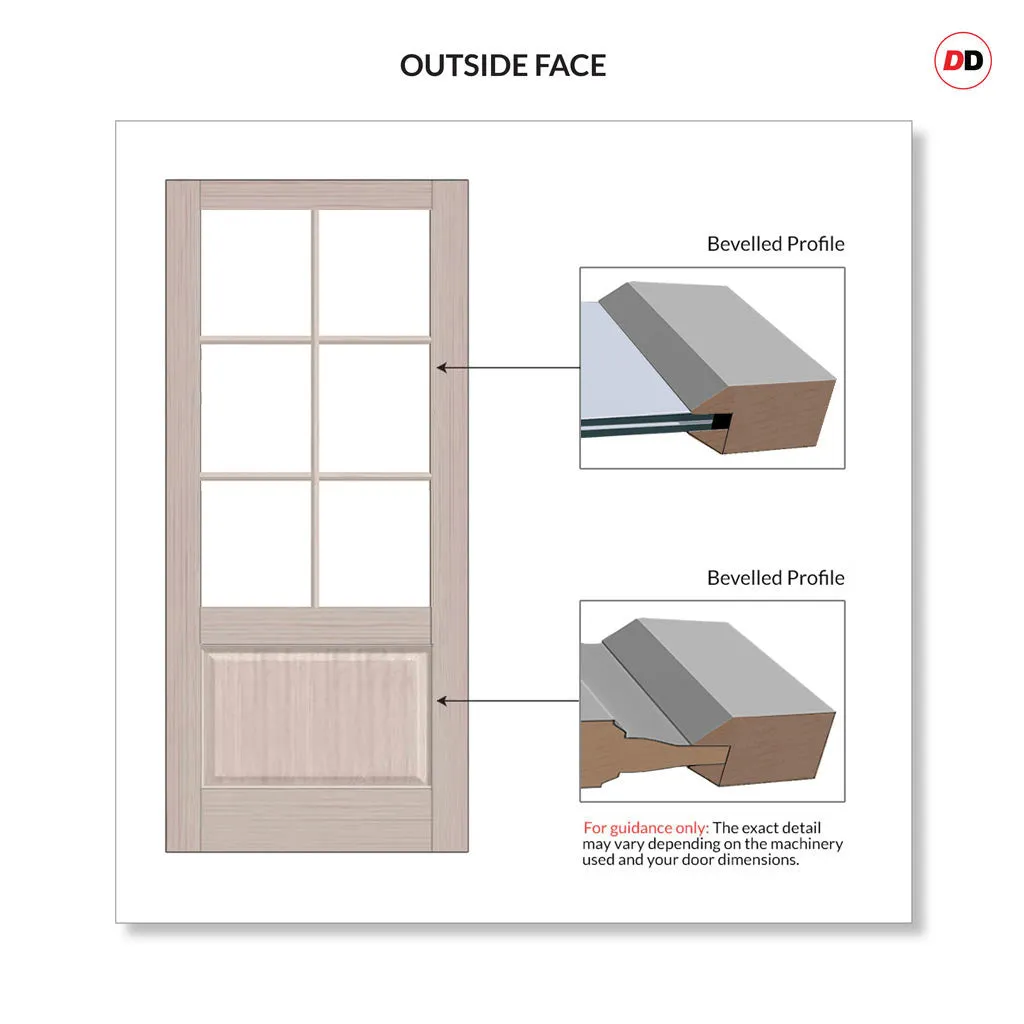 Made to Measure External Epsom Traditional French Doors - 57mm Thick, Six Colour Options - Double Glazing