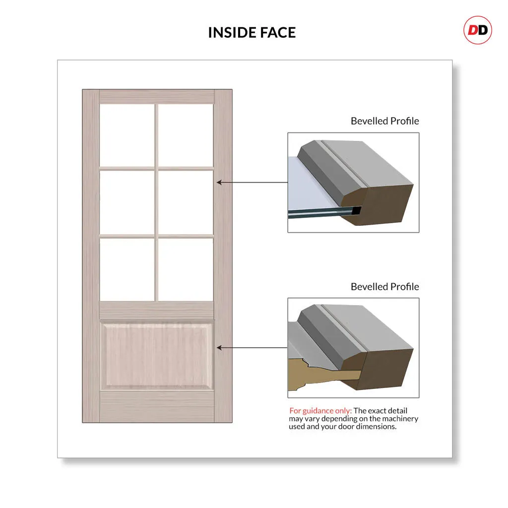 Made to Measure External Epsom Traditional French Doors - 57mm Thick, Six Colour Options - Double Glazing