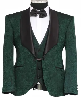 Men's Dark Green Tuxedo Jacket