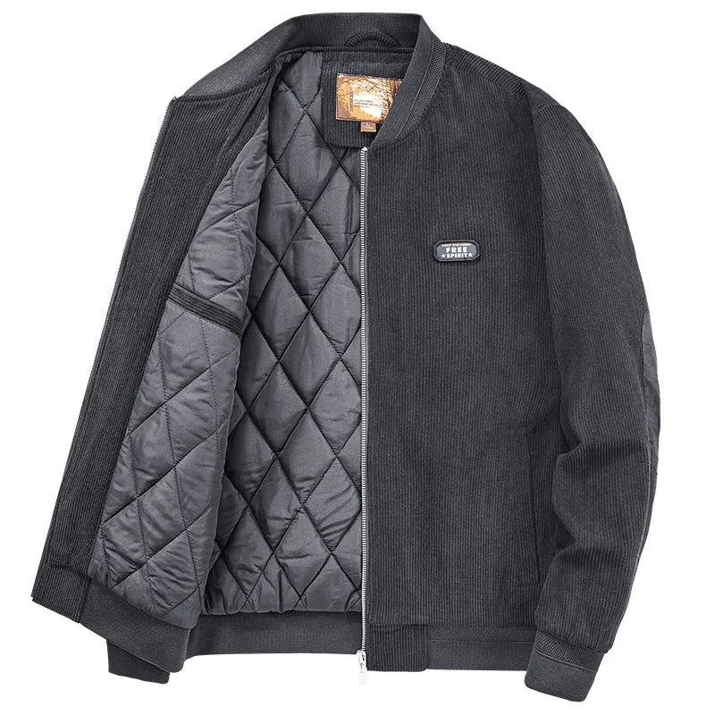 Men's Free Spirit Winter Thick Corduroy Jacket [XS-5XL]