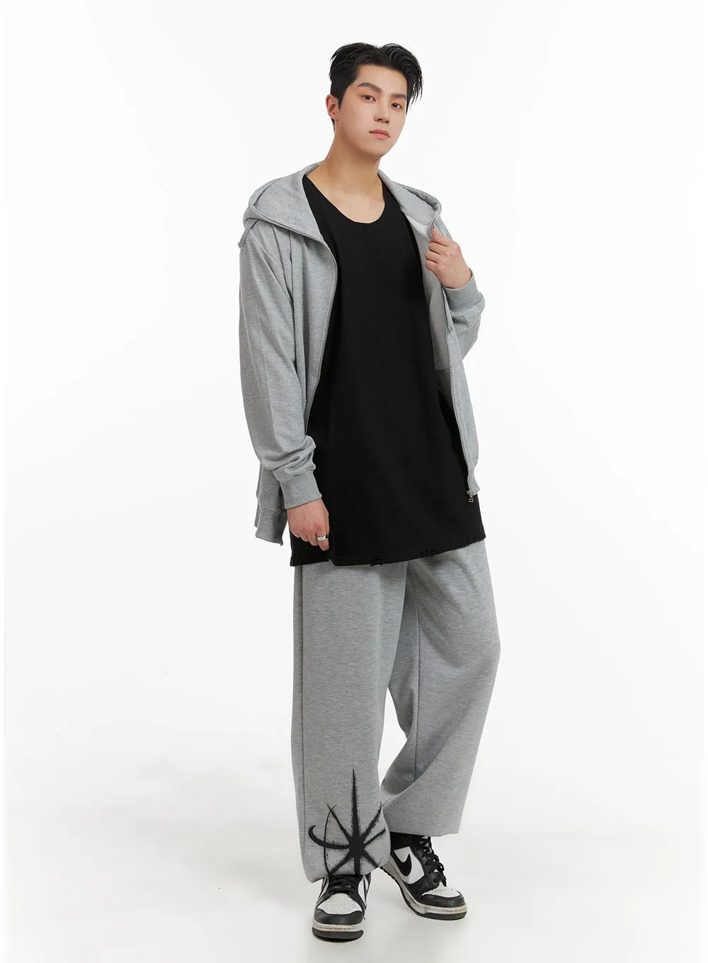 Men's Graphic Straight Fit Sweatpants IA401