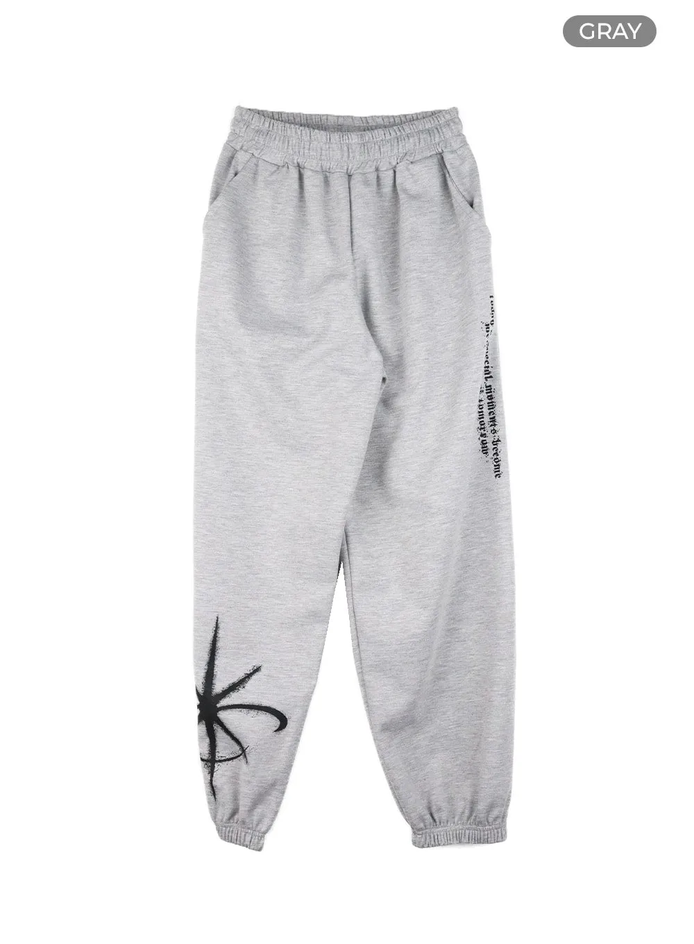 Men's Graphic Straight Fit Sweatpants IA401