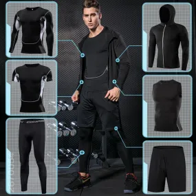 Men's Gym Training Fitness Sportswear Athletic Physical Workout Sweatpants Suit Running Jogging Sport Clothing Tracksuit Dry Fit