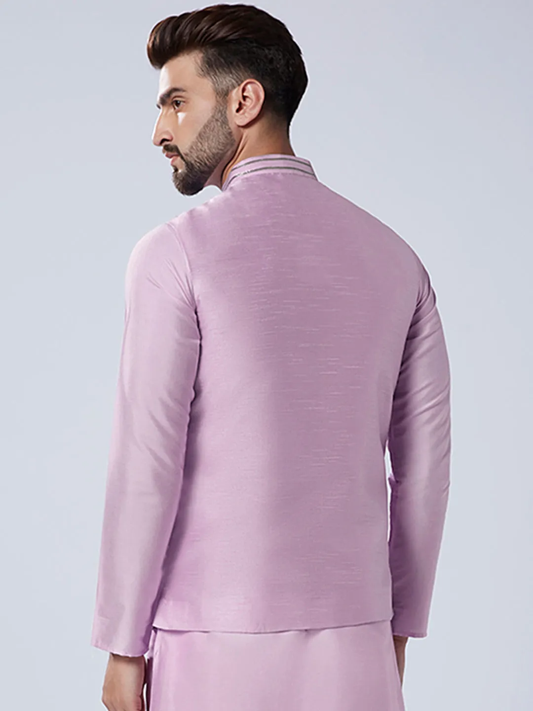 Men's Lavender Nehru Jacket (Set of 1)