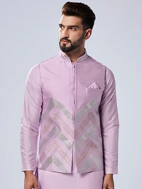 Men's Lavender Nehru Jacket (Set of 1)