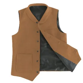 Men's Single Breasted Fashion Herringbone V Neck Waistcoat