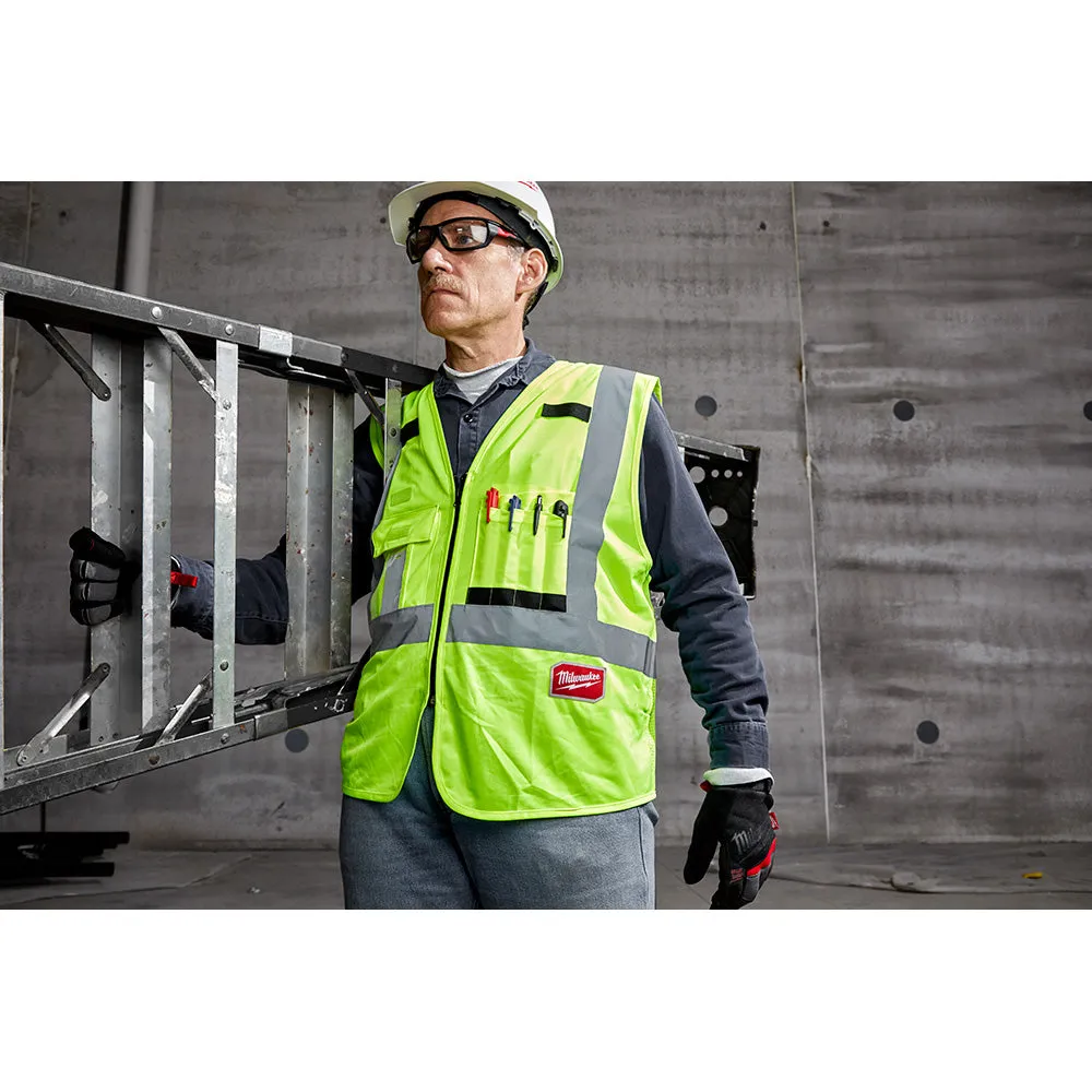 Milwaukee 48-73-5022 Class 2 - High Visibility Yellow Safety Vest - L/XL