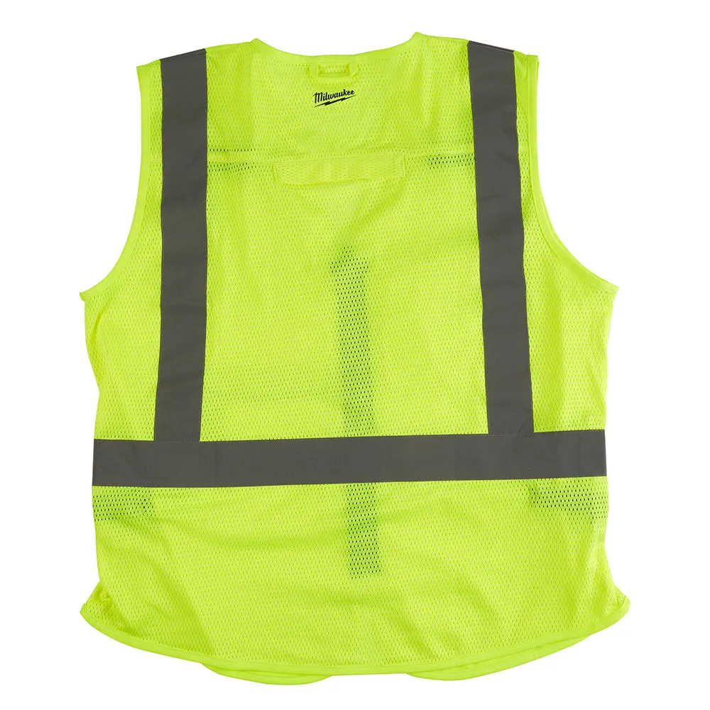 Milwaukee 48-73-5022 Class 2 - High Visibility Yellow Safety Vest - L/XL