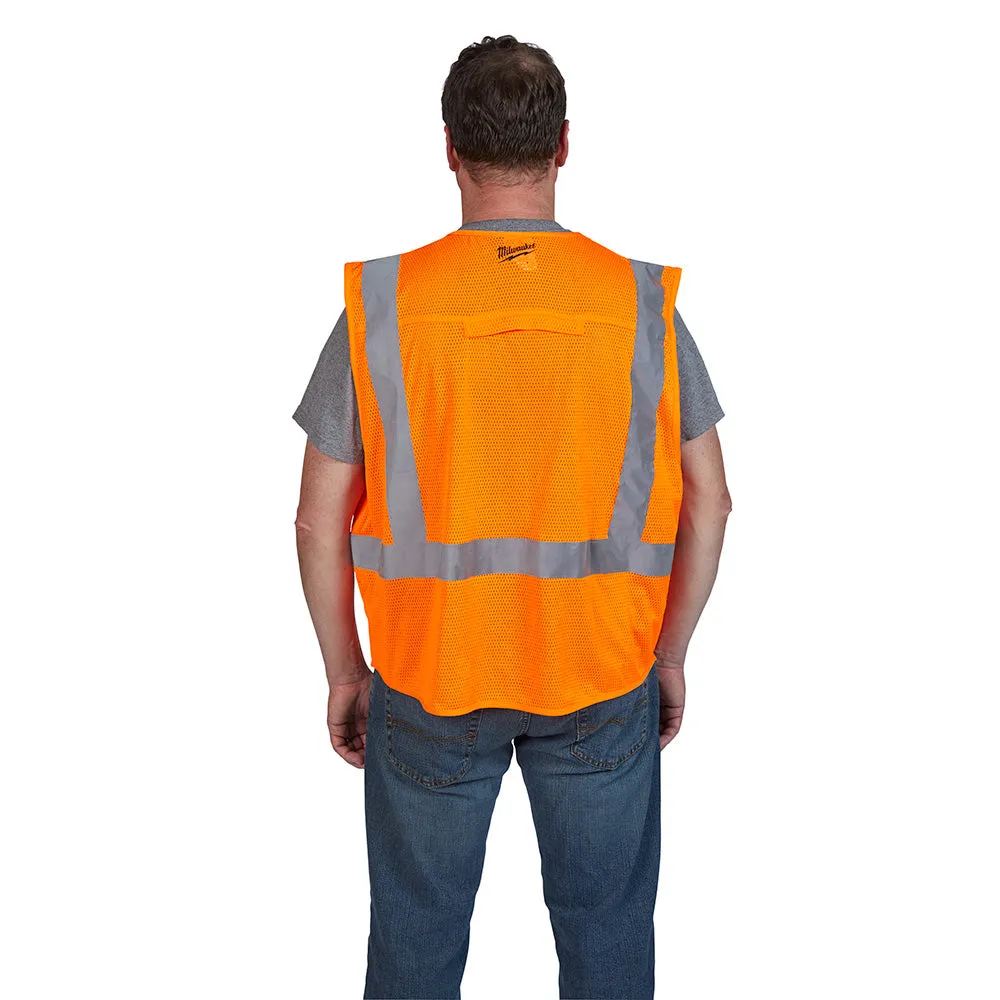 Milwaukee 48-73-5032 High Visibility Orange Safety Vest - L/XL