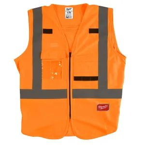 Milwaukee 48-73-5032 High Visibility Orange Safety Vest - L/XL