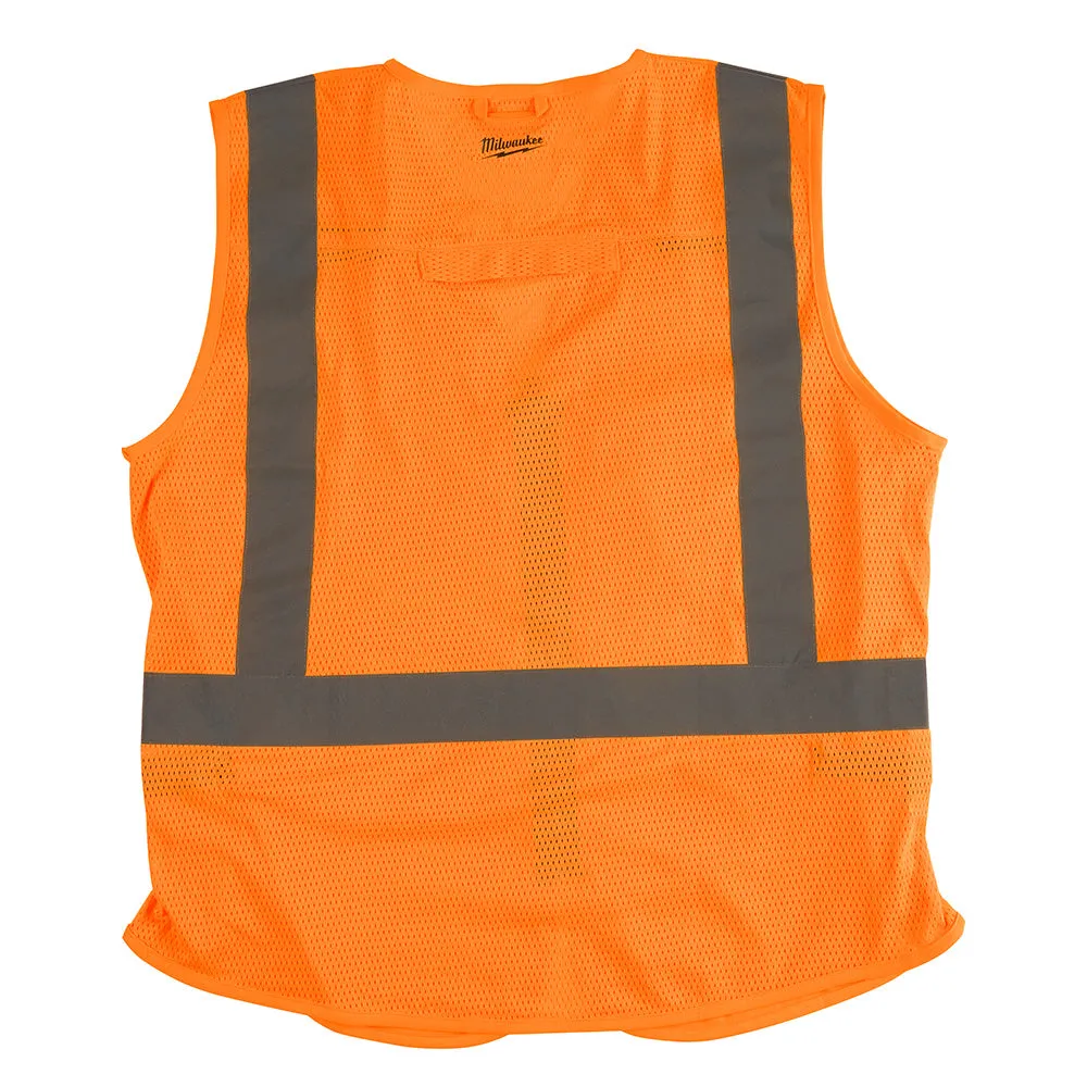 Milwaukee 48-73-5032 High Visibility Orange Safety Vest - L/XL