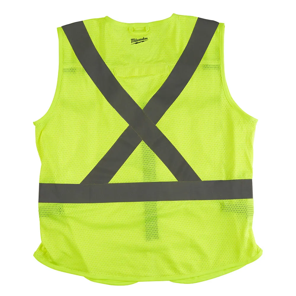 Milwaukee 48-73-5063 High Visibility Yellow Safety Vest - XXL/XXXL (CSA)