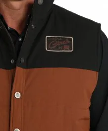 MWV1910001-Cinch Men's Reversible Vest-Brown