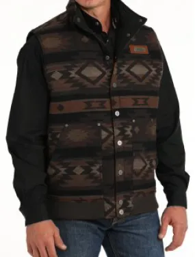 MWV1910001-Cinch Men's Reversible Vest-Brown