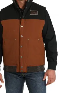 MWV1910001-Cinch Men's Reversible Vest-Brown