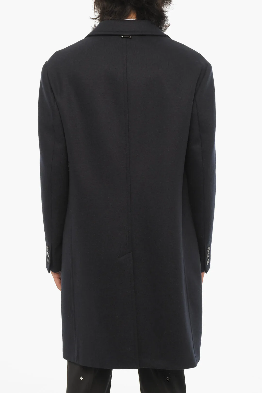 Neil Barrett Solid Color Wool Blend Coat