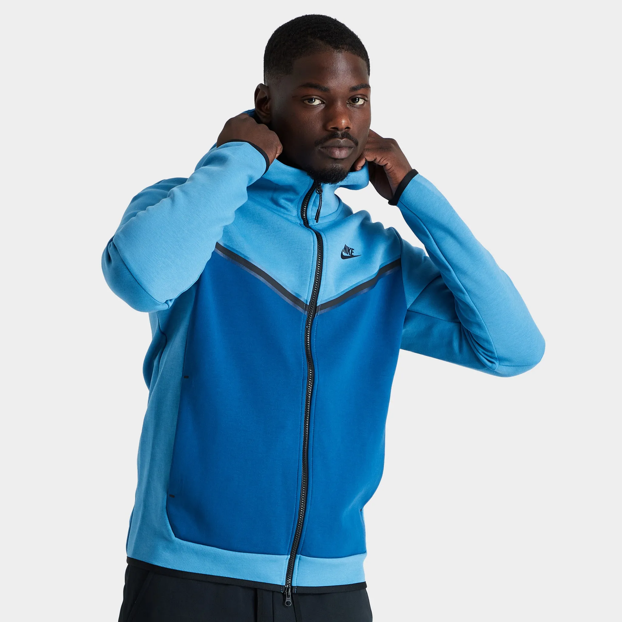 Nike Sportswear Tech Fleece Full-Zip Hoodie Dutch Blue / Court Blue - Black