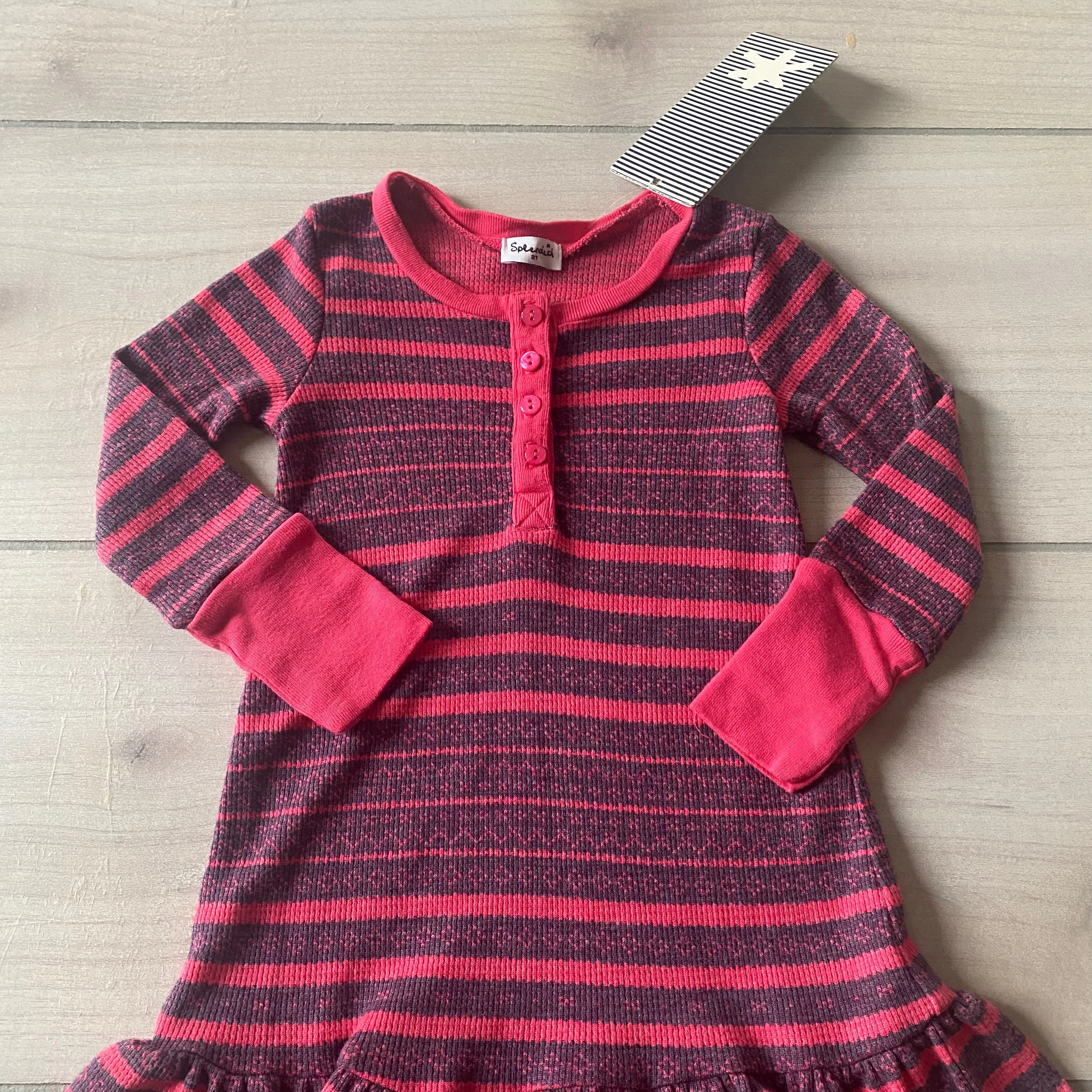 NWT Splendid Pink Waffle Knit Dress