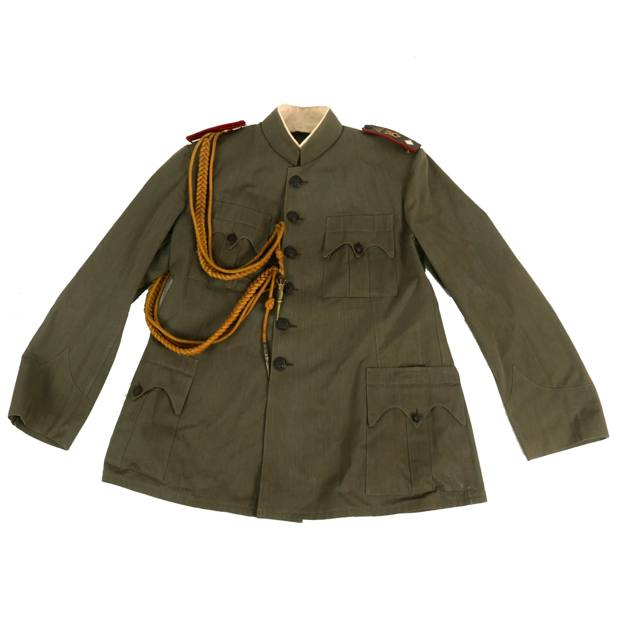 Original Bulgarian WWII Era Infantry Major-General Service Uniform Jacket With Museum Sign - Formerly Part of the A.A.F. Tank Museum