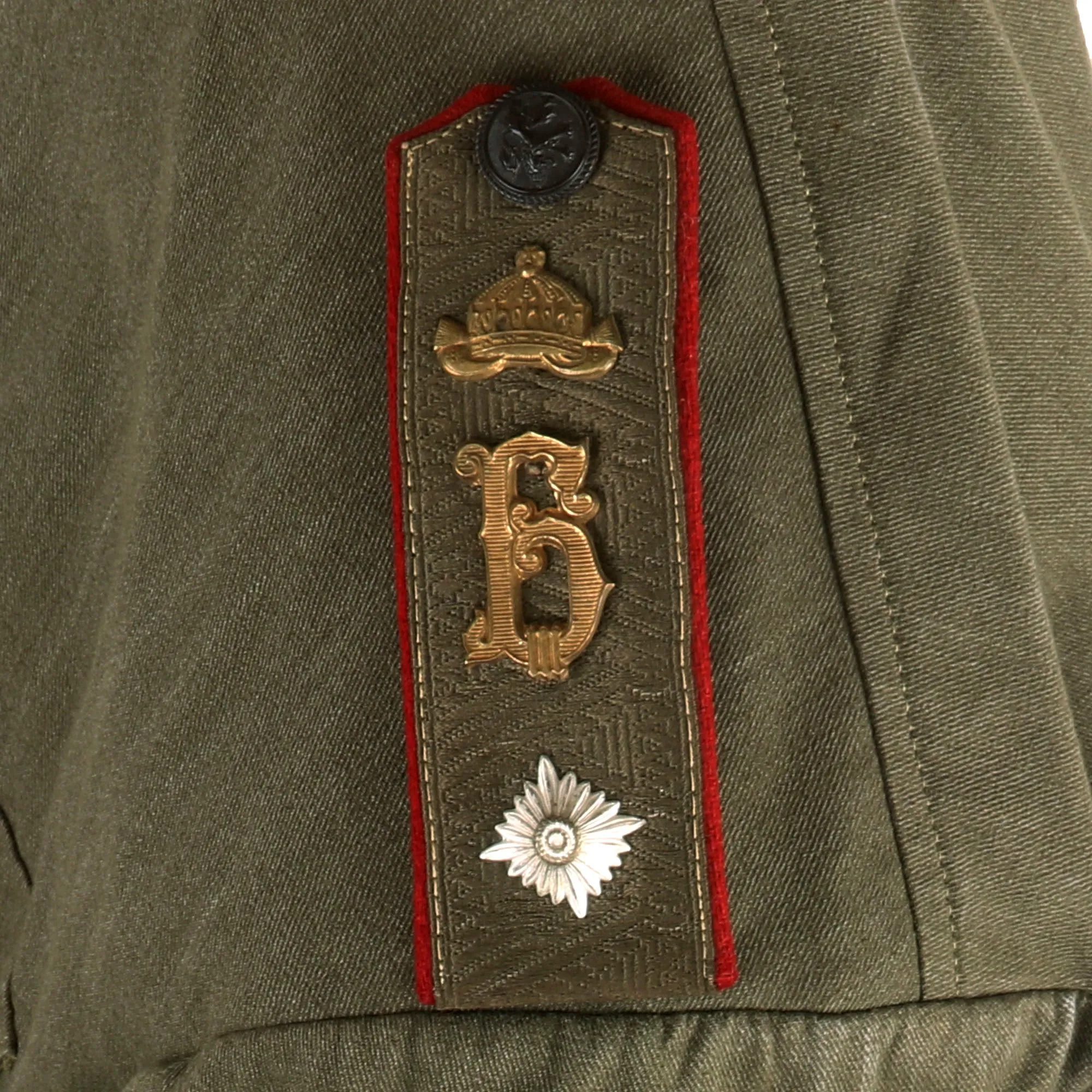 Original Bulgarian WWII Era Infantry Major-General Service Uniform Jacket With Museum Sign - Formerly Part of the A.A.F. Tank Museum