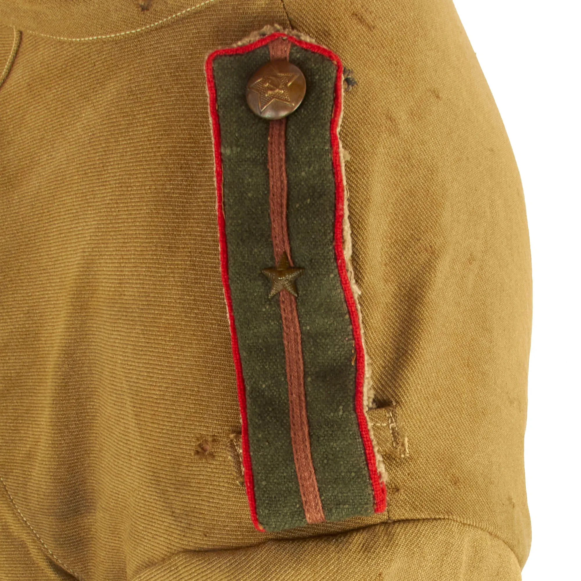 Original Soviet WWII Red Army 2nd Lieutenant Gymnastyorka Tunic With Trousers