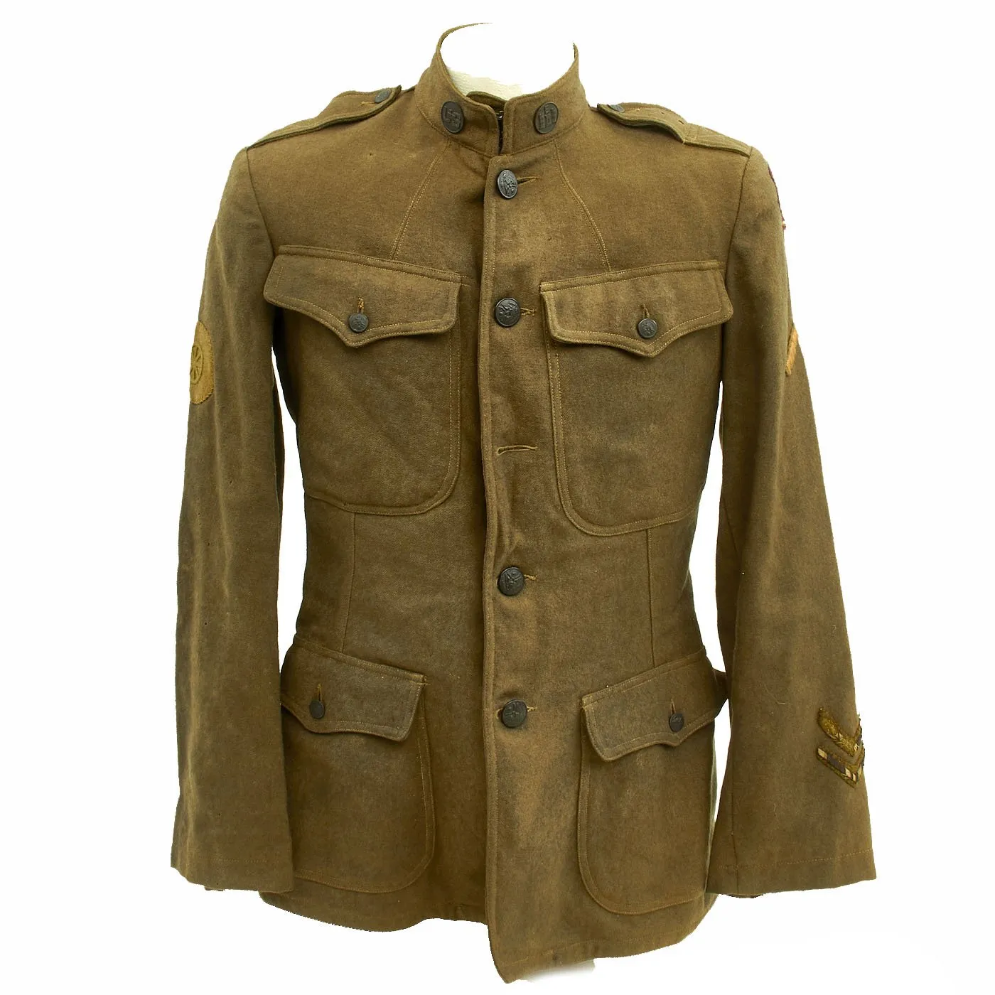 Original U.S. WWI Engineer Uniform Jacket with Hate Belt