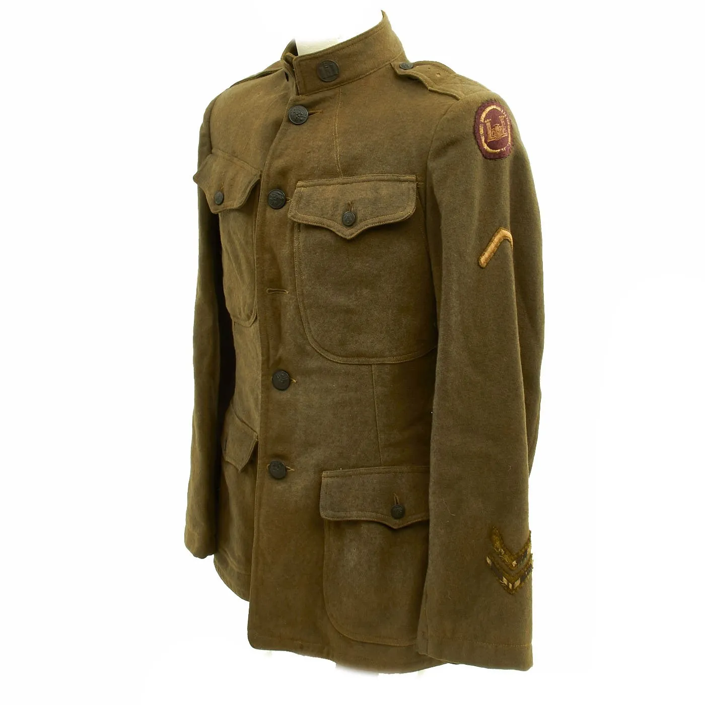 Original U.S. WWI Engineer Uniform Jacket with Hate Belt