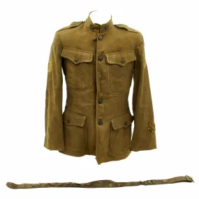 Original U.S. WWI Engineer Uniform Jacket with Hate Belt