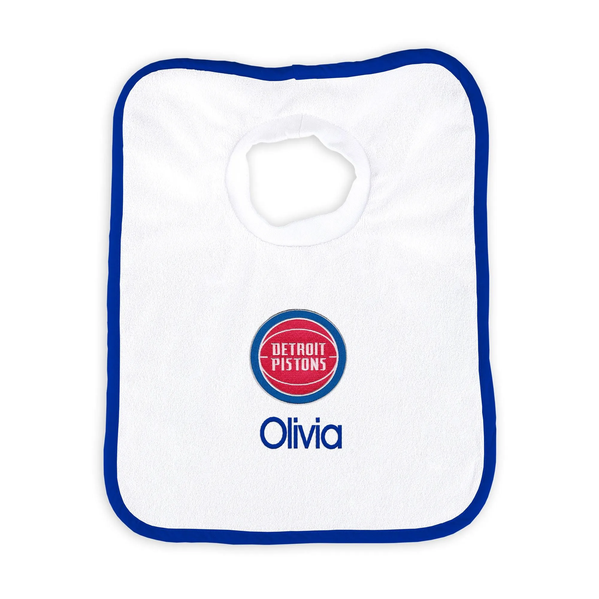 Personalized Detroit Pistons Pullover Bib