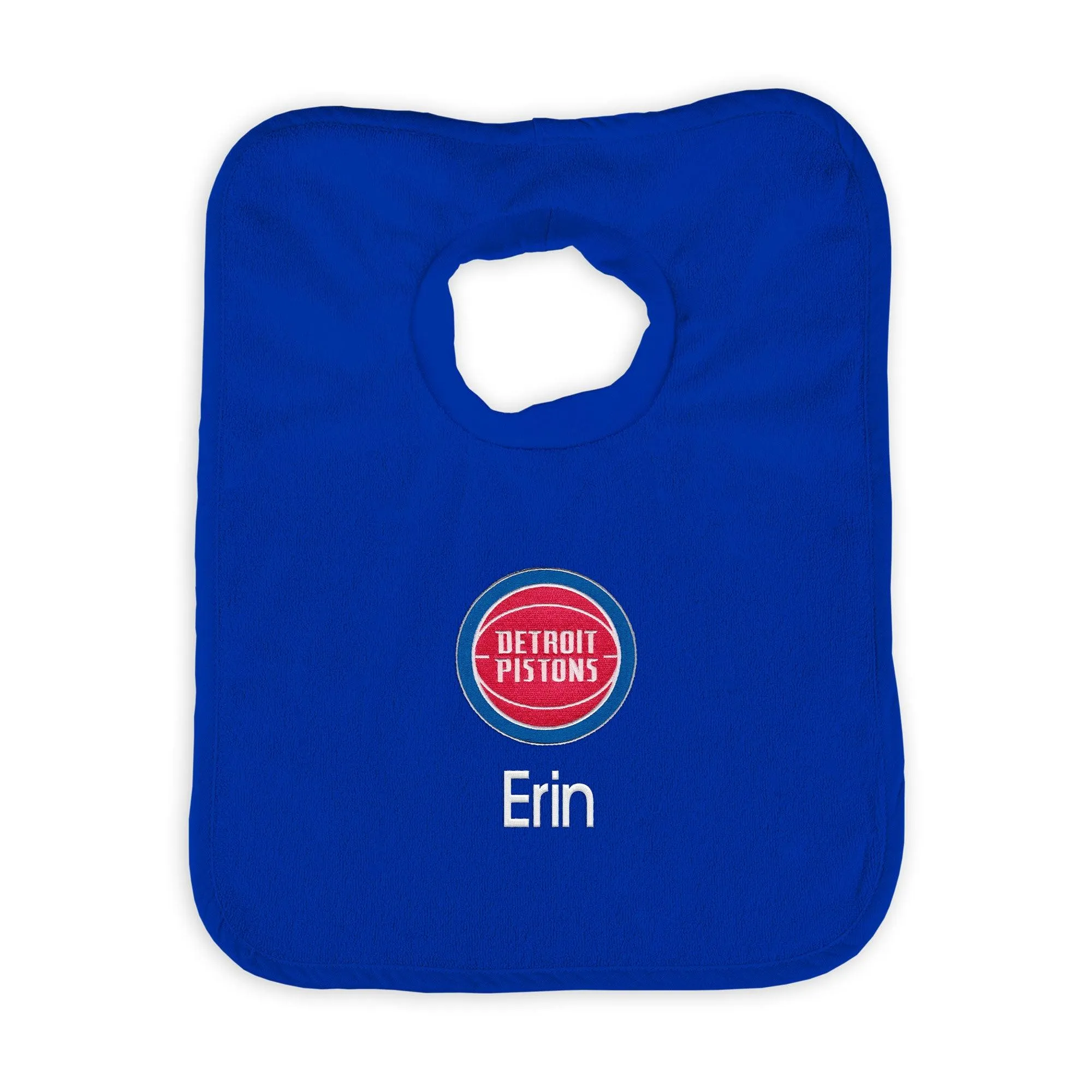 Personalized Detroit Pistons Pullover Bib