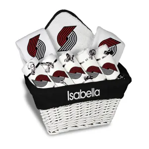 Personalized Portland Trail Blazers Large Basket - 9 Items