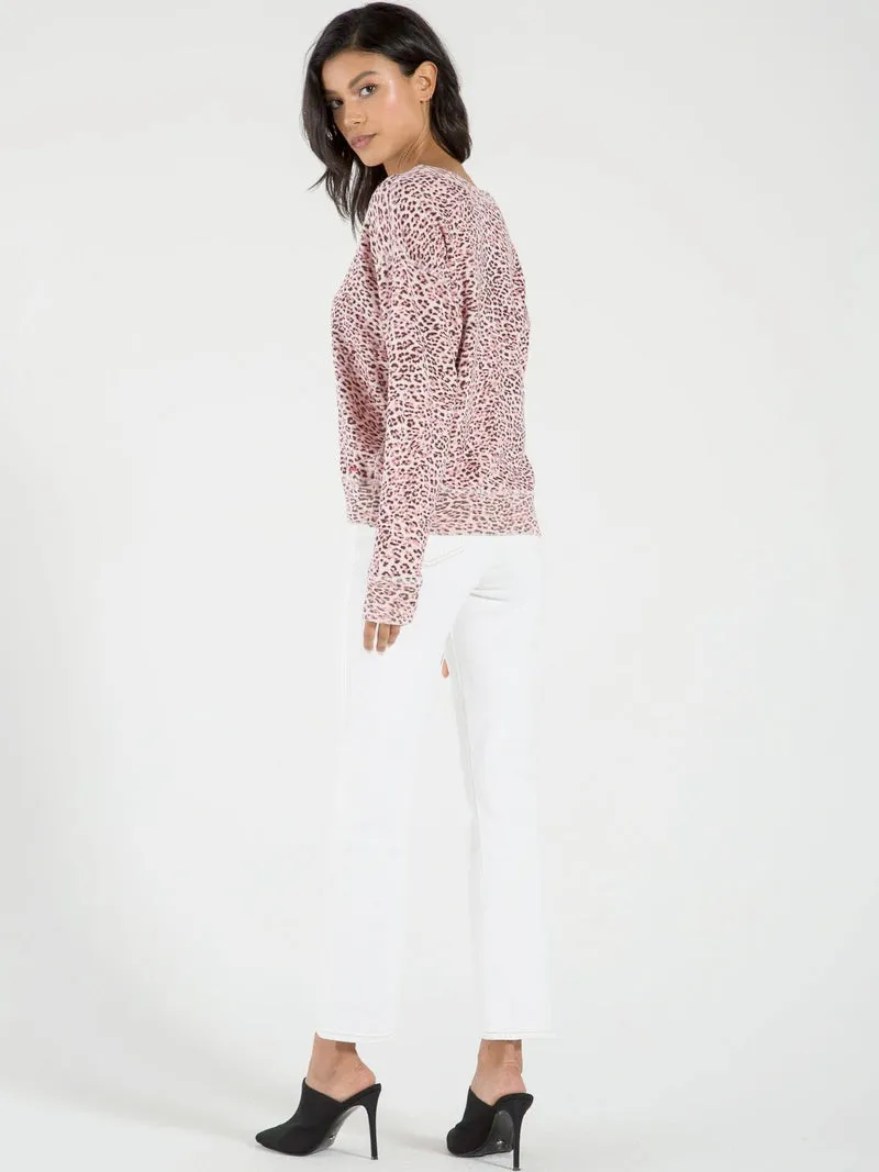 Philanthropy - Lauren Sweatshirt in Blossom Leopard