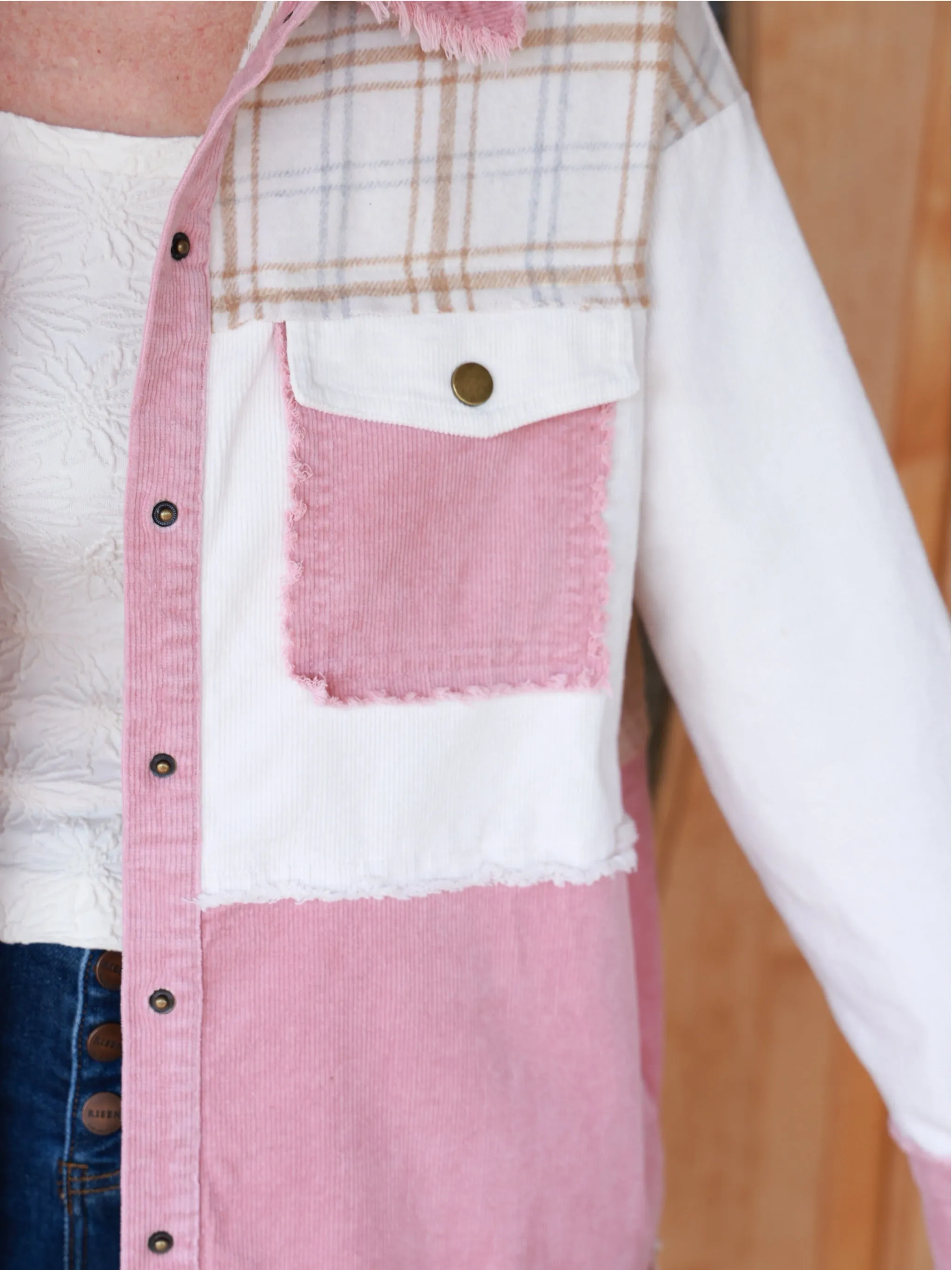 Pink Lady Plaid Shacket