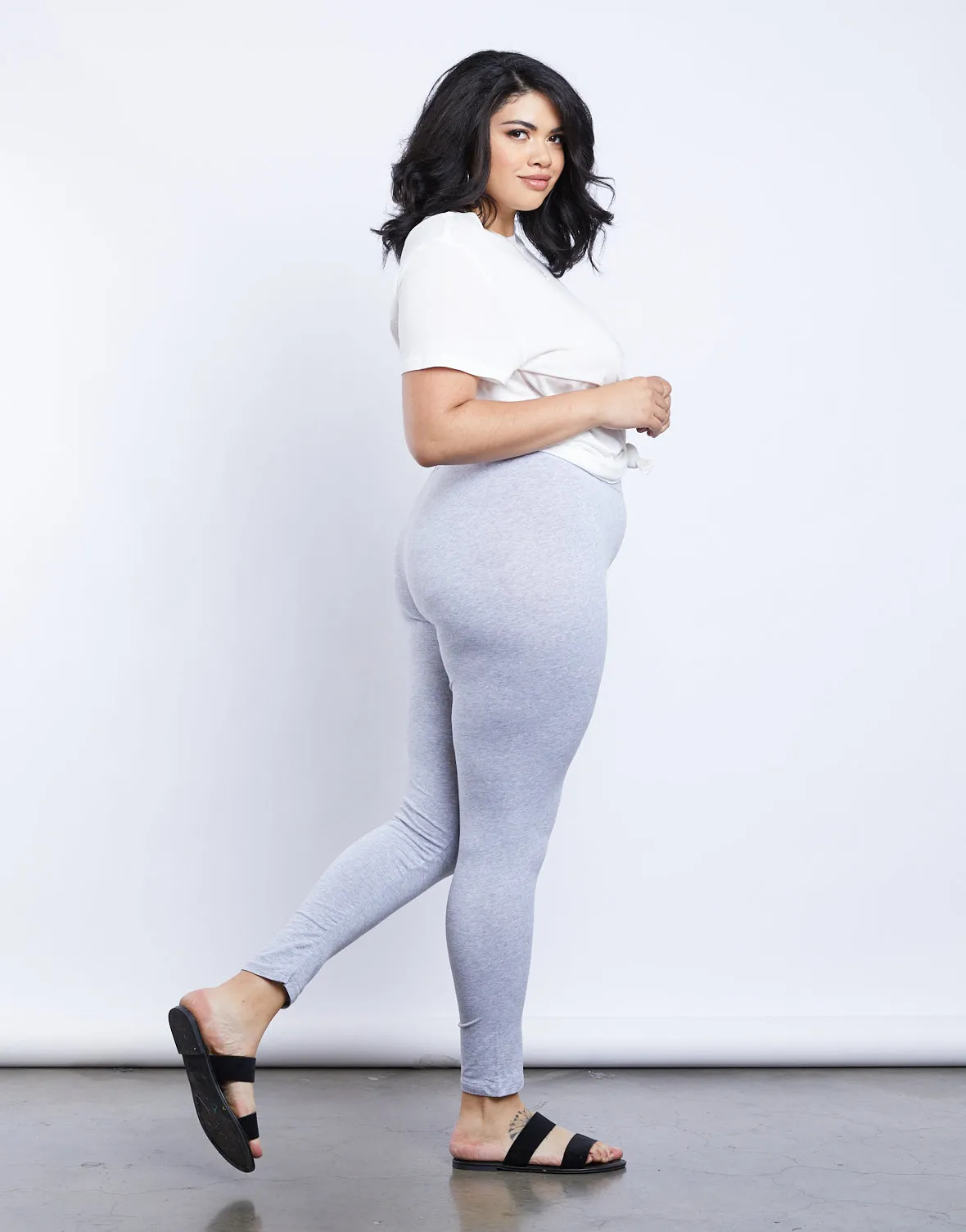 Plus Size Here And There Leggings