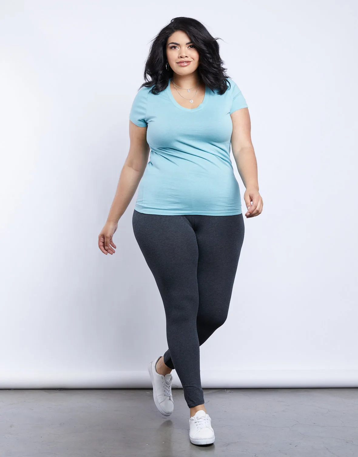 Plus Size Here And There Leggings