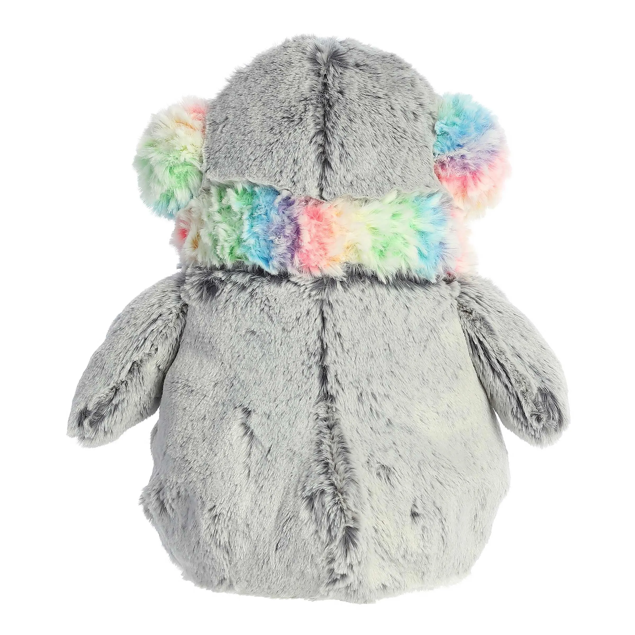 Pom Pom Penguin with Rainbow Muffs