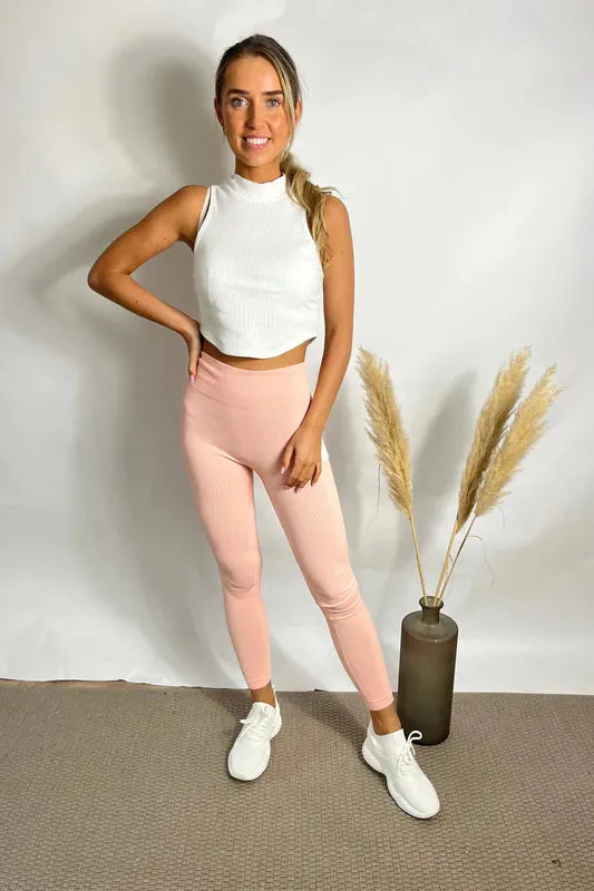 Premium Ribbed Leggings (multiple colours)