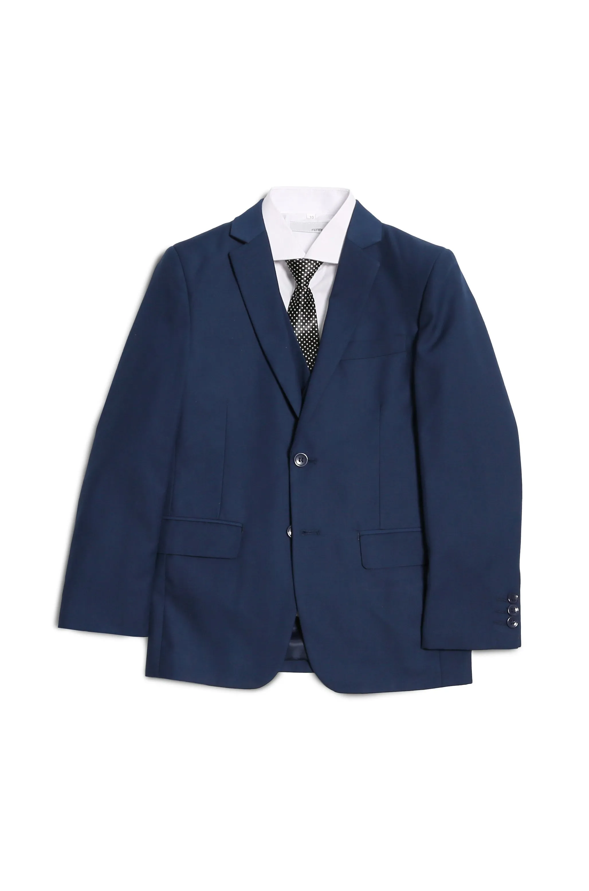 "Jax" Kids Indigo Suit (5-Piece Set)