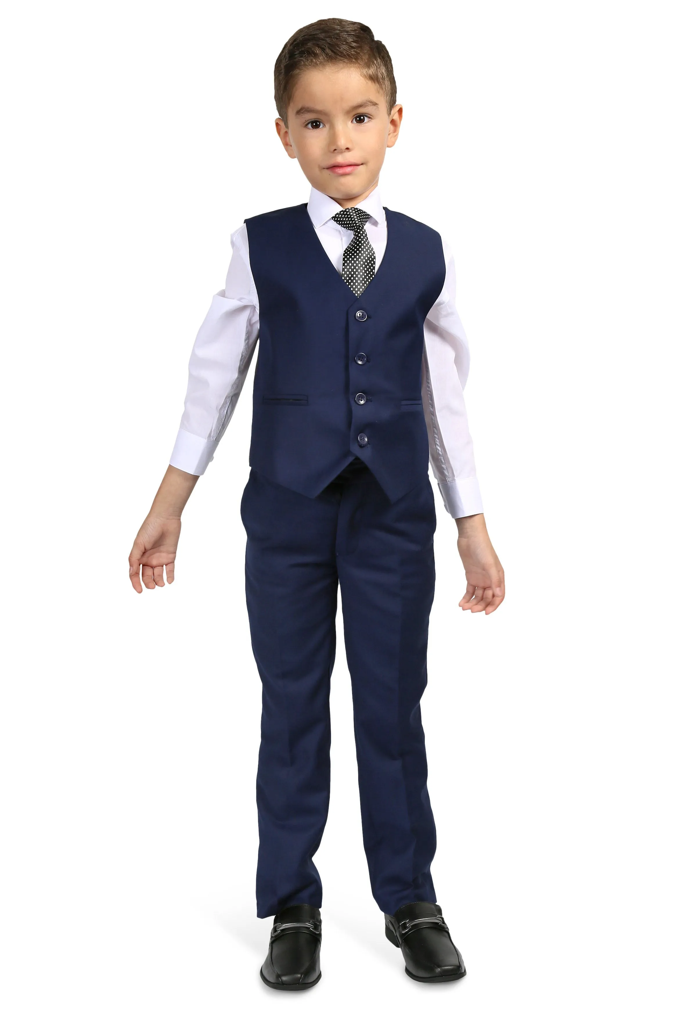 "Jax" Kids Indigo Suit (5-Piece Set)