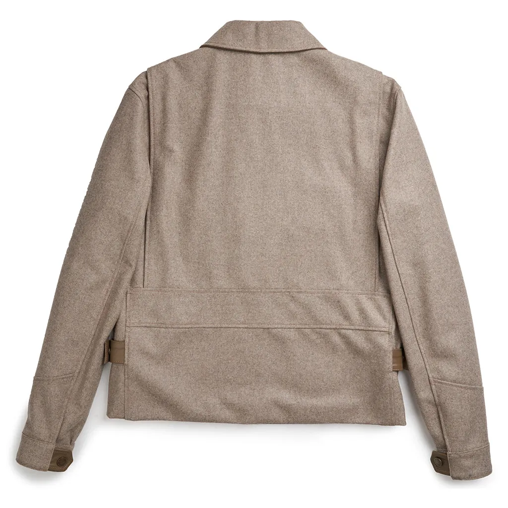 RAINIER MOTO WOOL JACKET - SAND