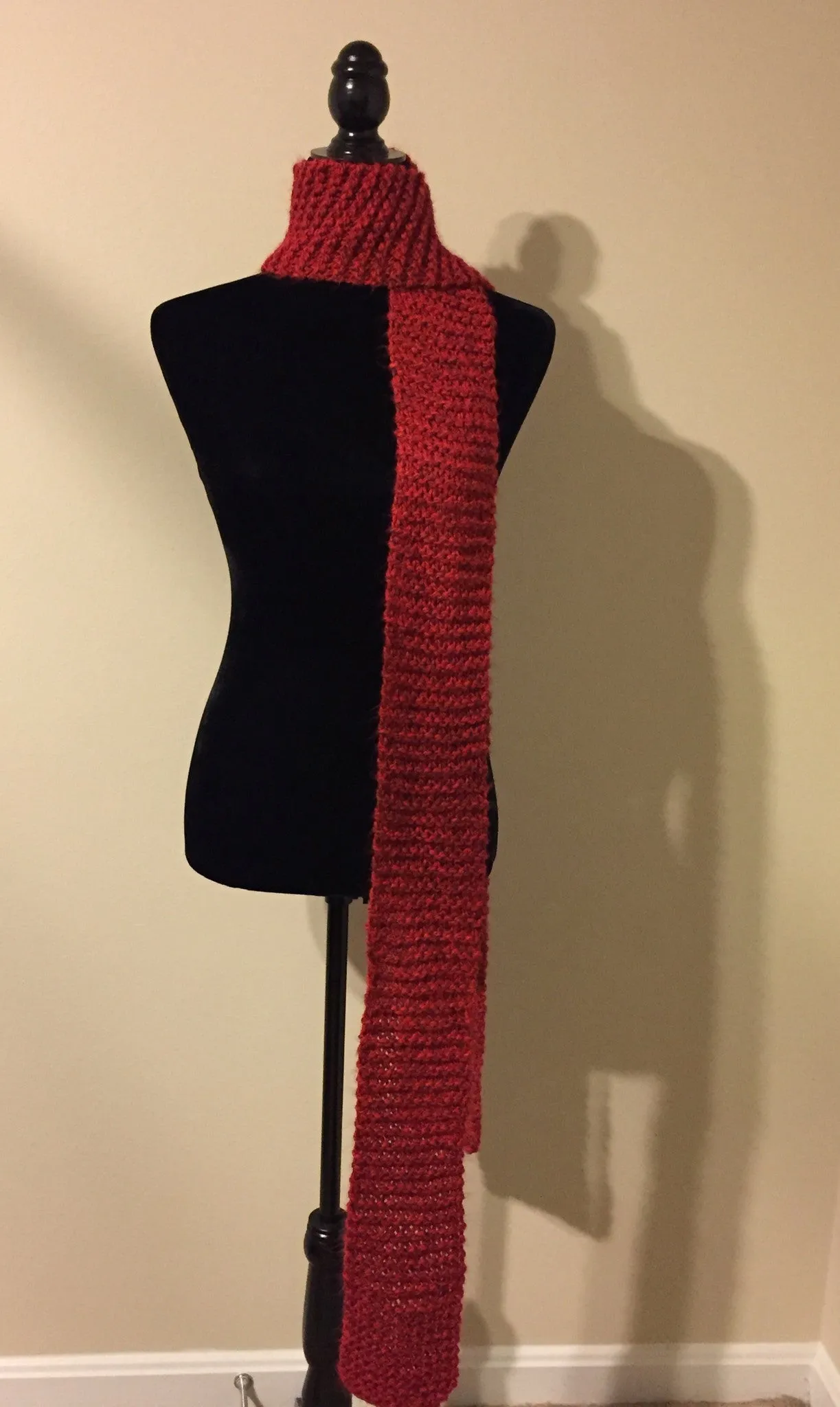 Red with Black Fleck Scarf