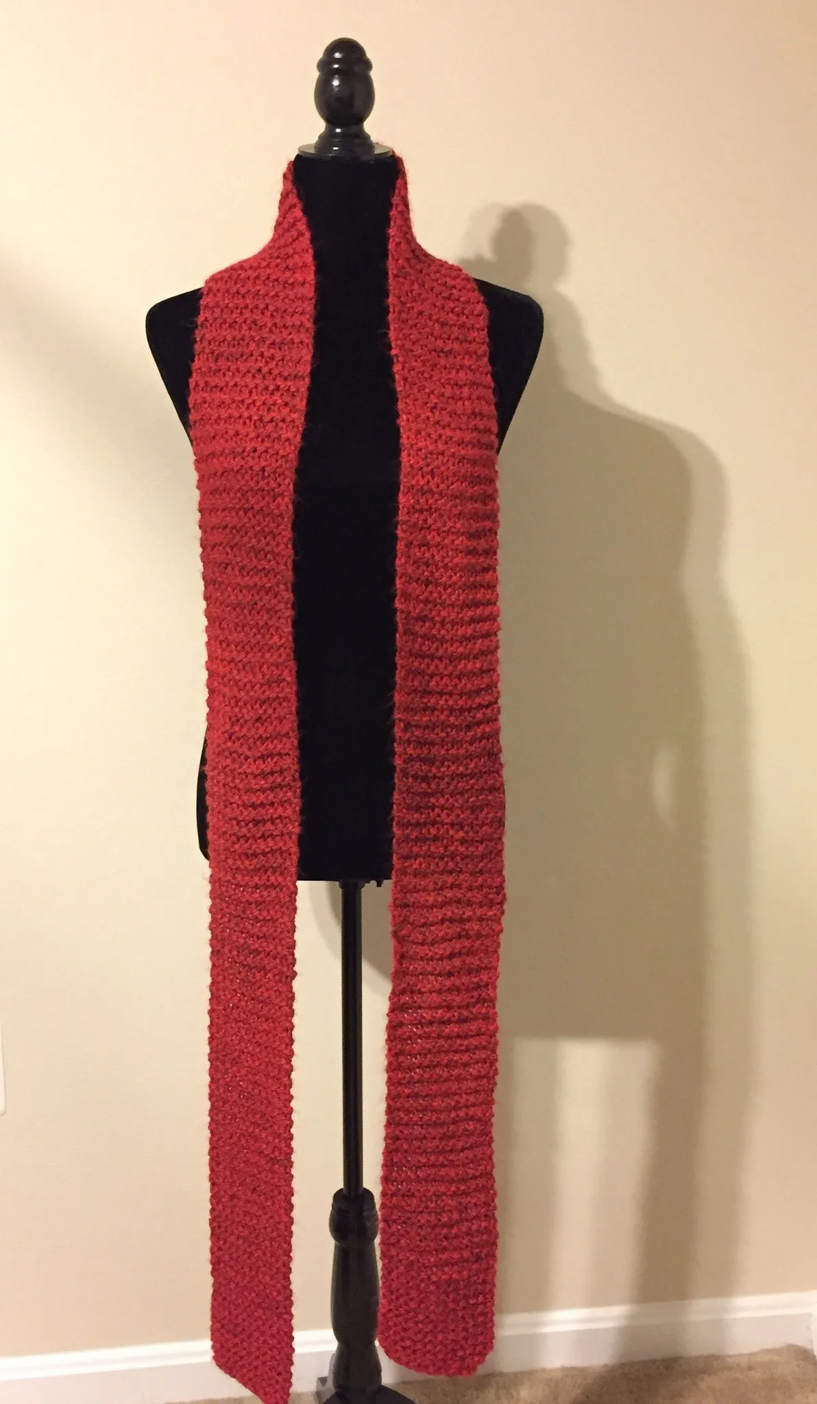 Red with Black Fleck Scarf