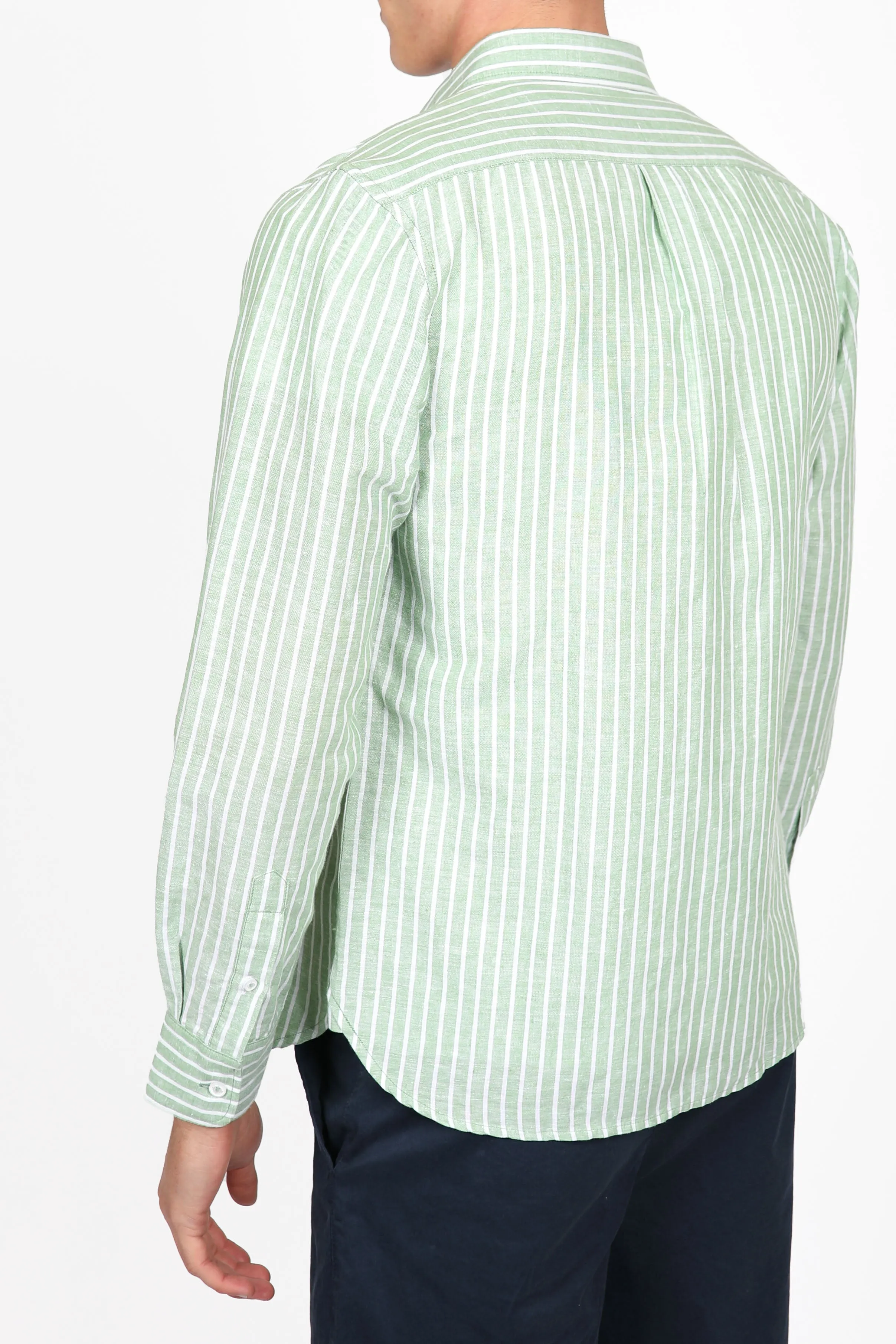 Relaxed Fit Forest Wide Stripe Shirt