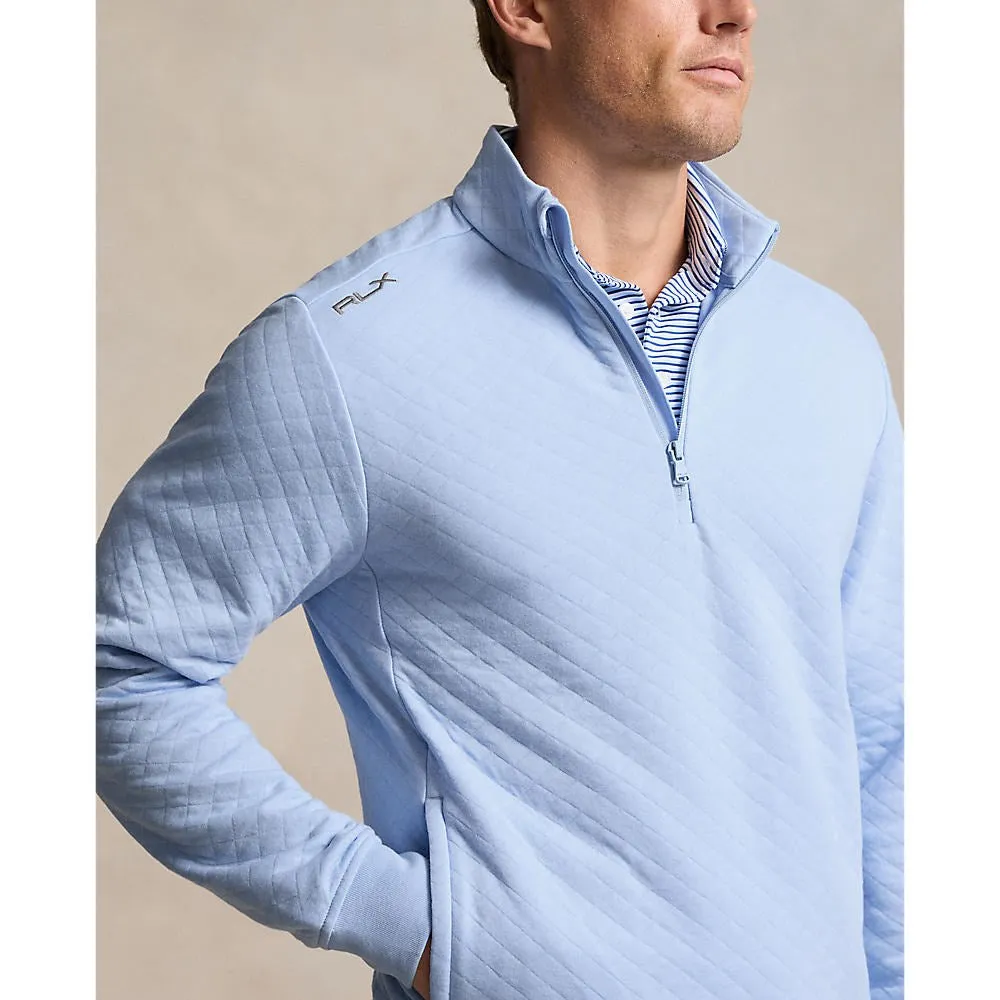 RLX Ralph Lauren Double Knit 1/4 Zip Pullover - Office Blue