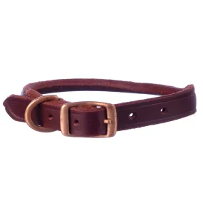 Rolled Leather Dog Collars, 3/4" x 17"