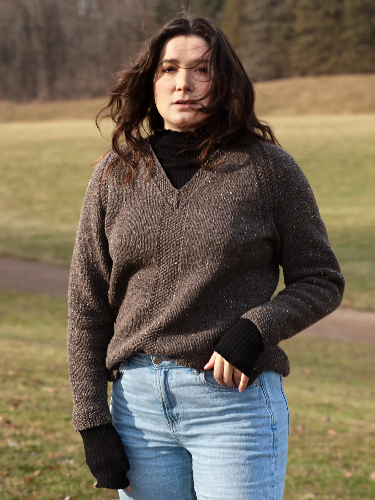 Rough Edges Pullover <br/><small>knitting pattern</small>