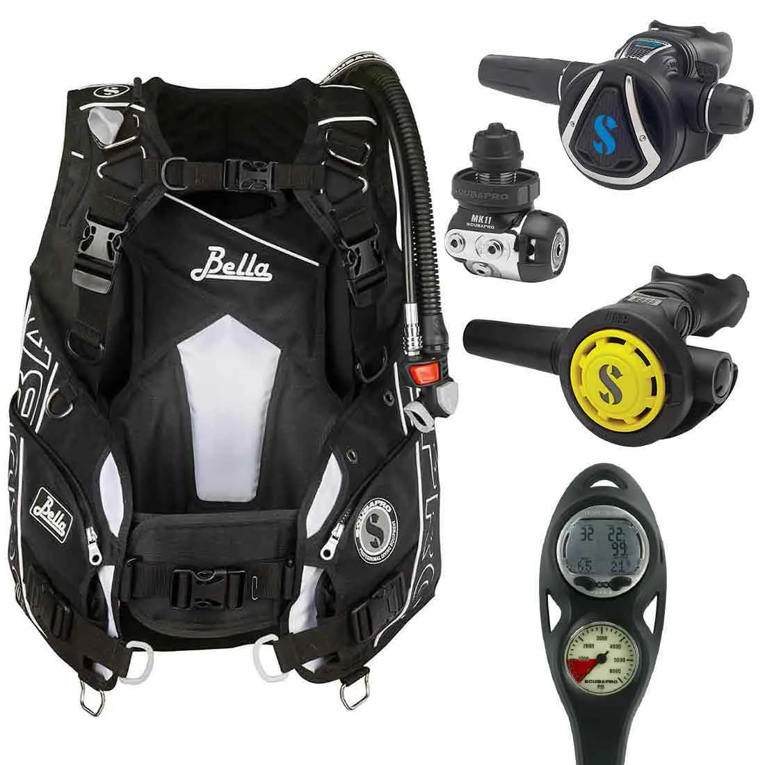 Scubapro Bella Womens Scuba Dive Gear Package