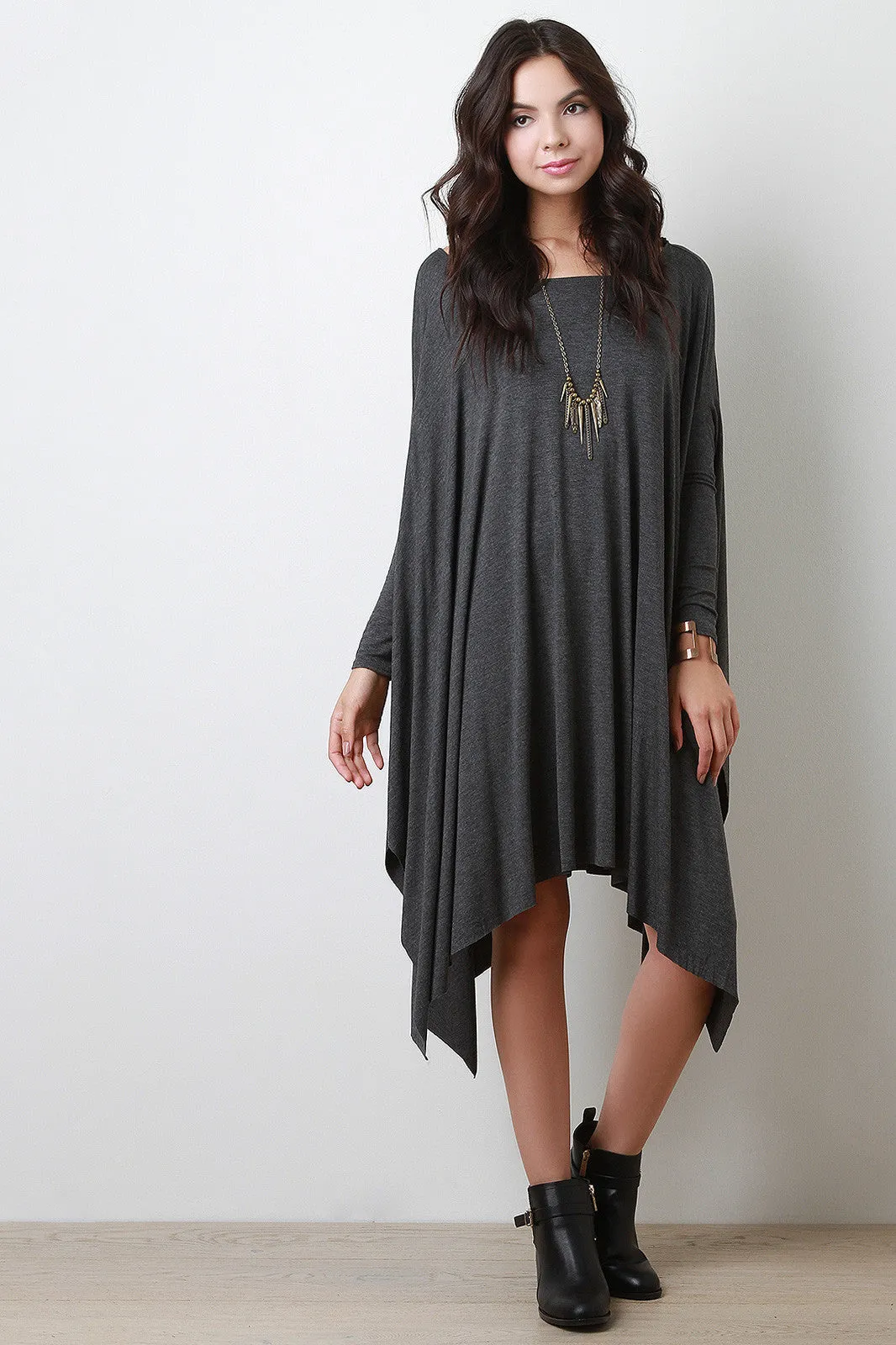 Sharkbite Jersey Knit Trapeze Dress