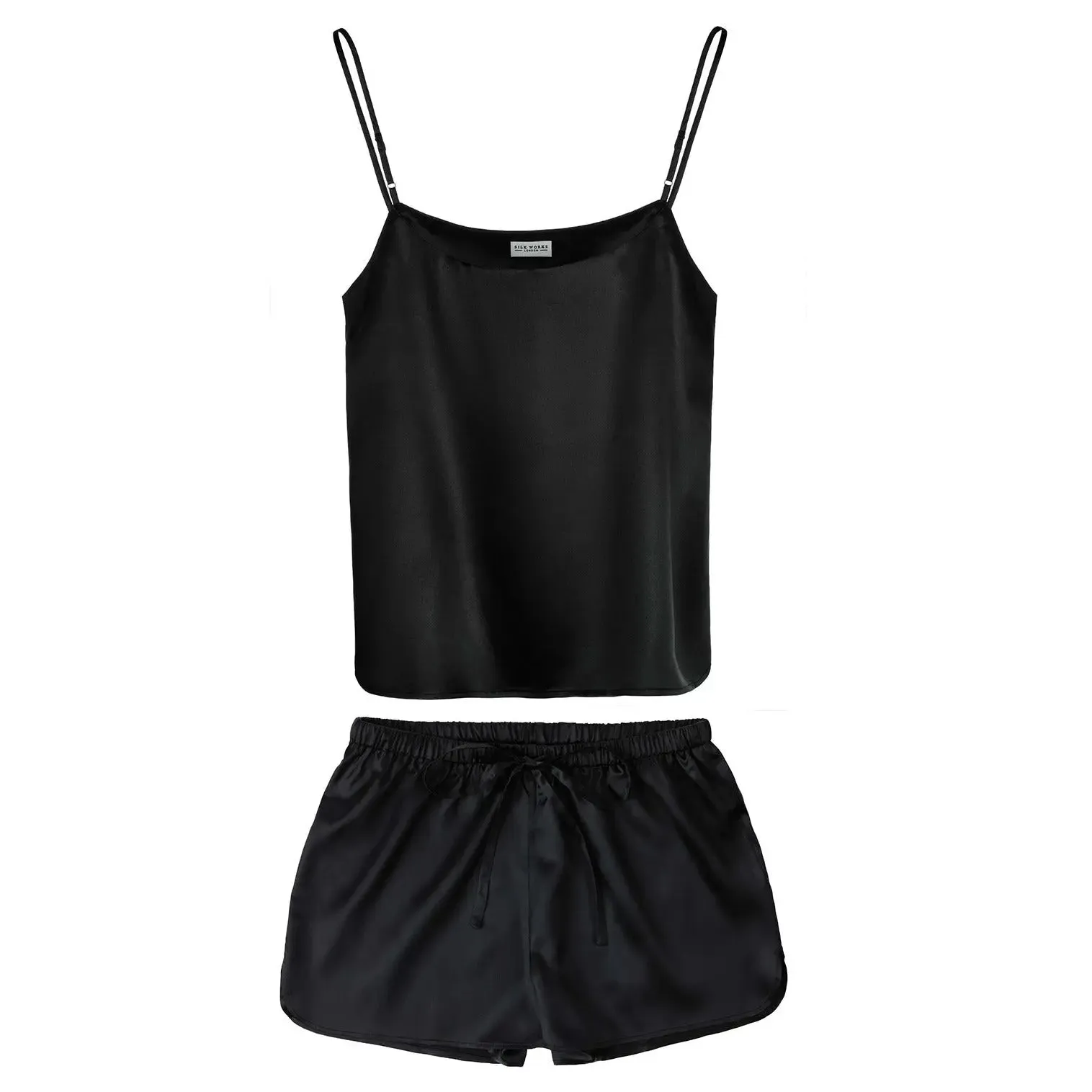 Silk Cami & Shorts Pyjama Set - Various Colours