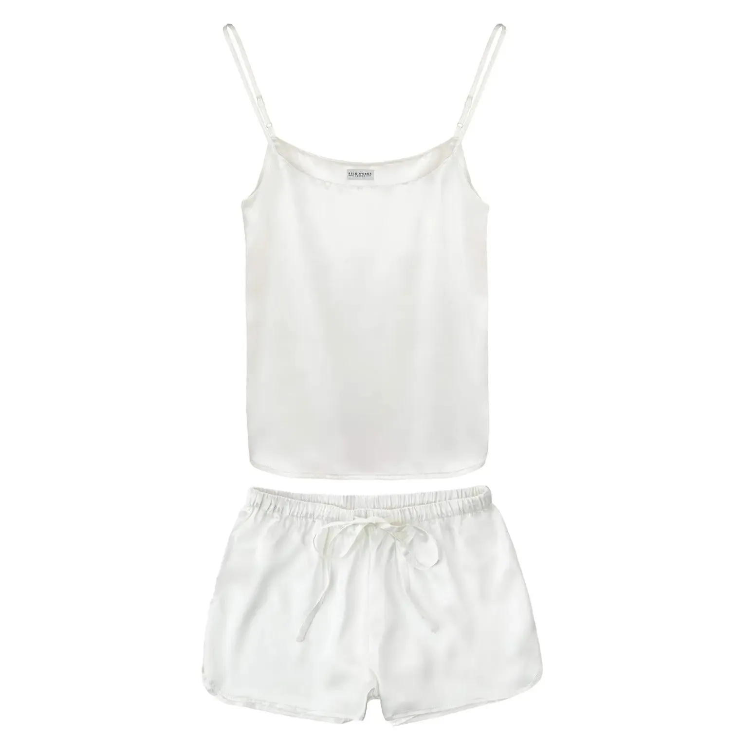 Silk Cami & Shorts Pyjama Set - Various Colours